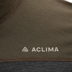 Aclima LightWool 180 Polo w/zip, herre (Tarmac Marengo)