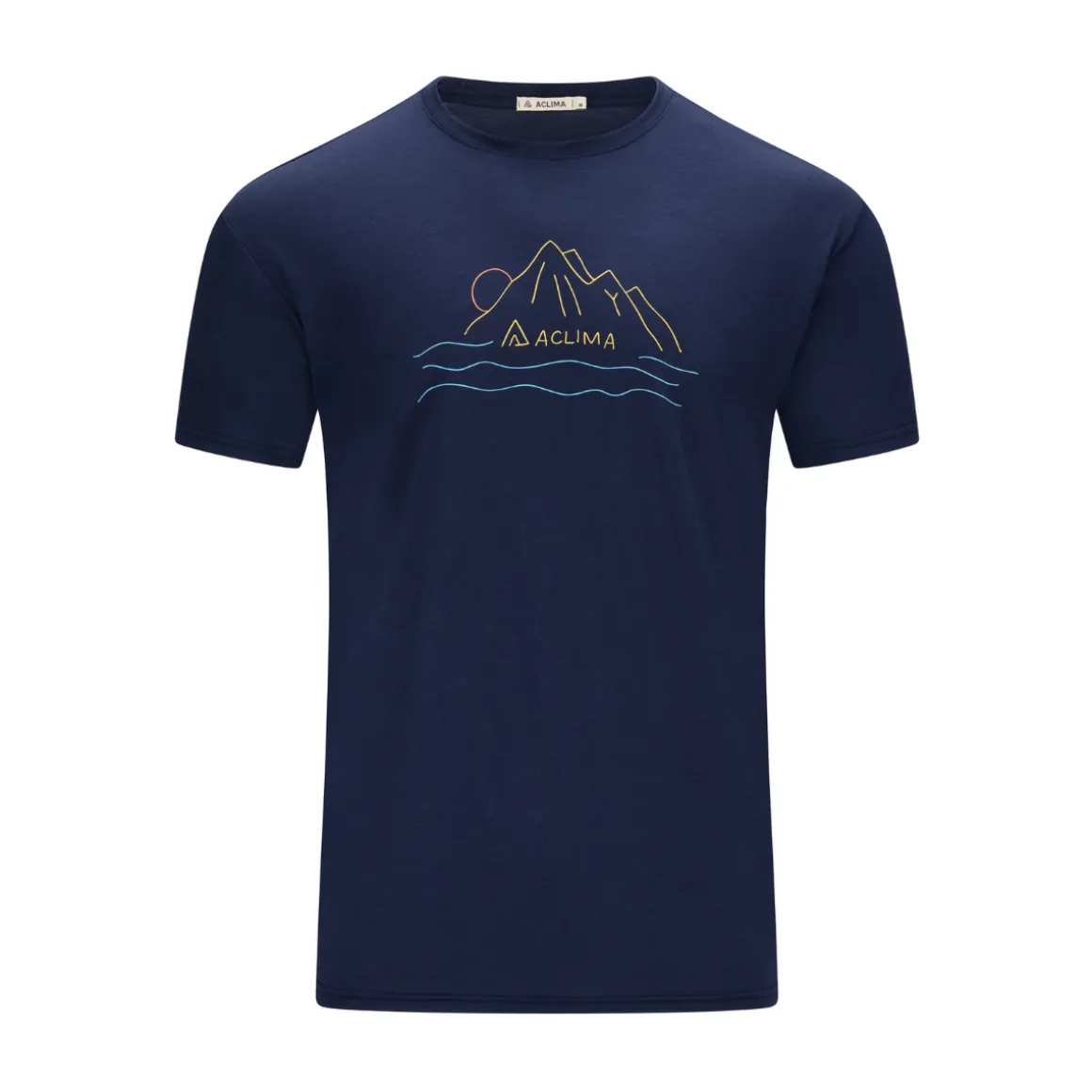Aclima LW 140 Classic Tee Sunset, herre (NavyBlazer)