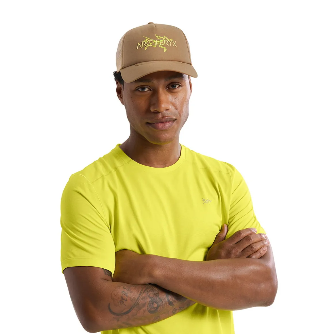 Arc'teryx Bird Word Trucker Curved Hat (Canvas Euphoria)