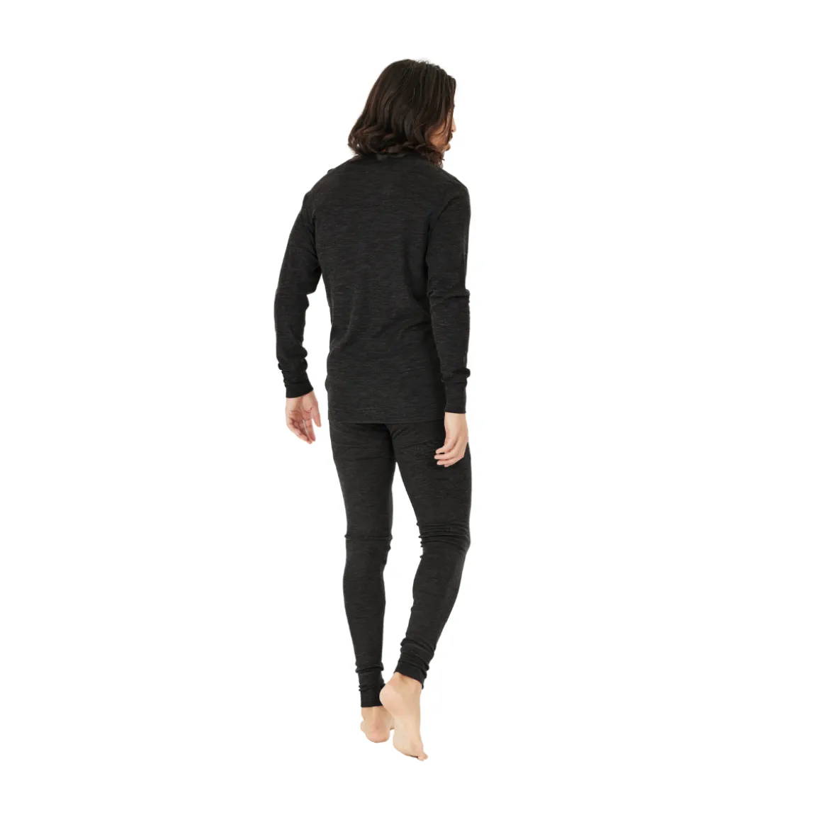 Asivik Hike Wool Blend Uldunderbukser, herre (Black)