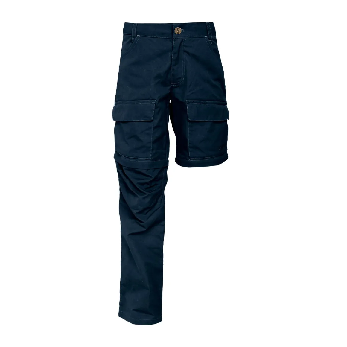 Asivik Hike Zip-Off bukser, junior (Dark Blue)