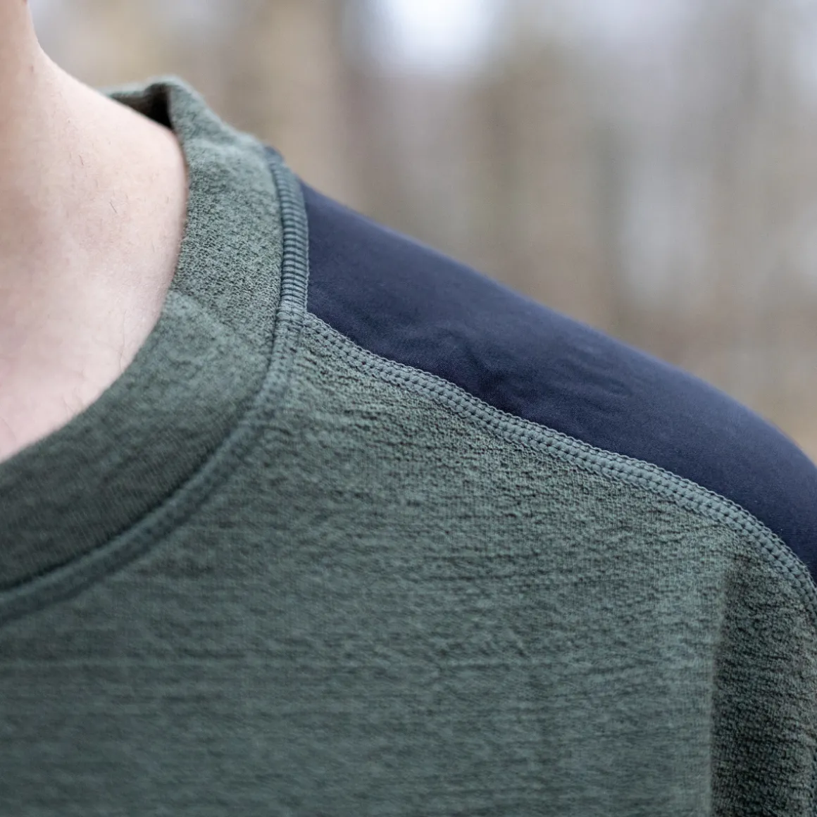 Asivik Rold Wool Crew uldtrøje, herre (Pine Green)