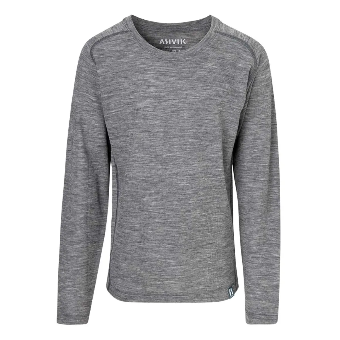 Asivik Wool Crewneck undertrøje, junior (Grey)