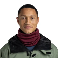 Buff Merino HW Neck Warmer (Tibetan Red)