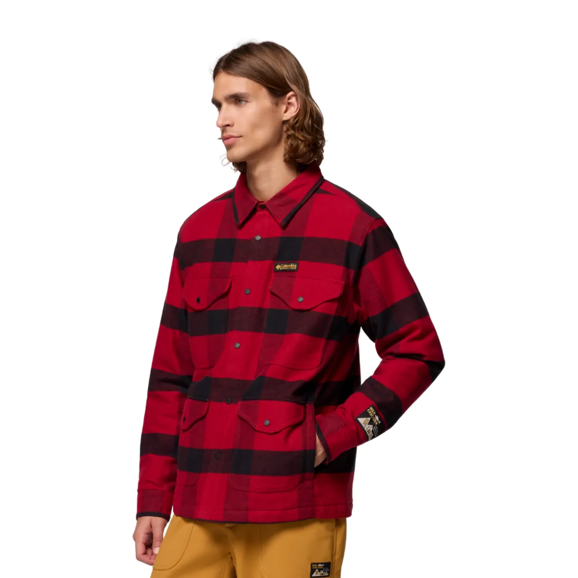 Columbia High Cascades Shirt Jacket, herre (Red Dahlia)