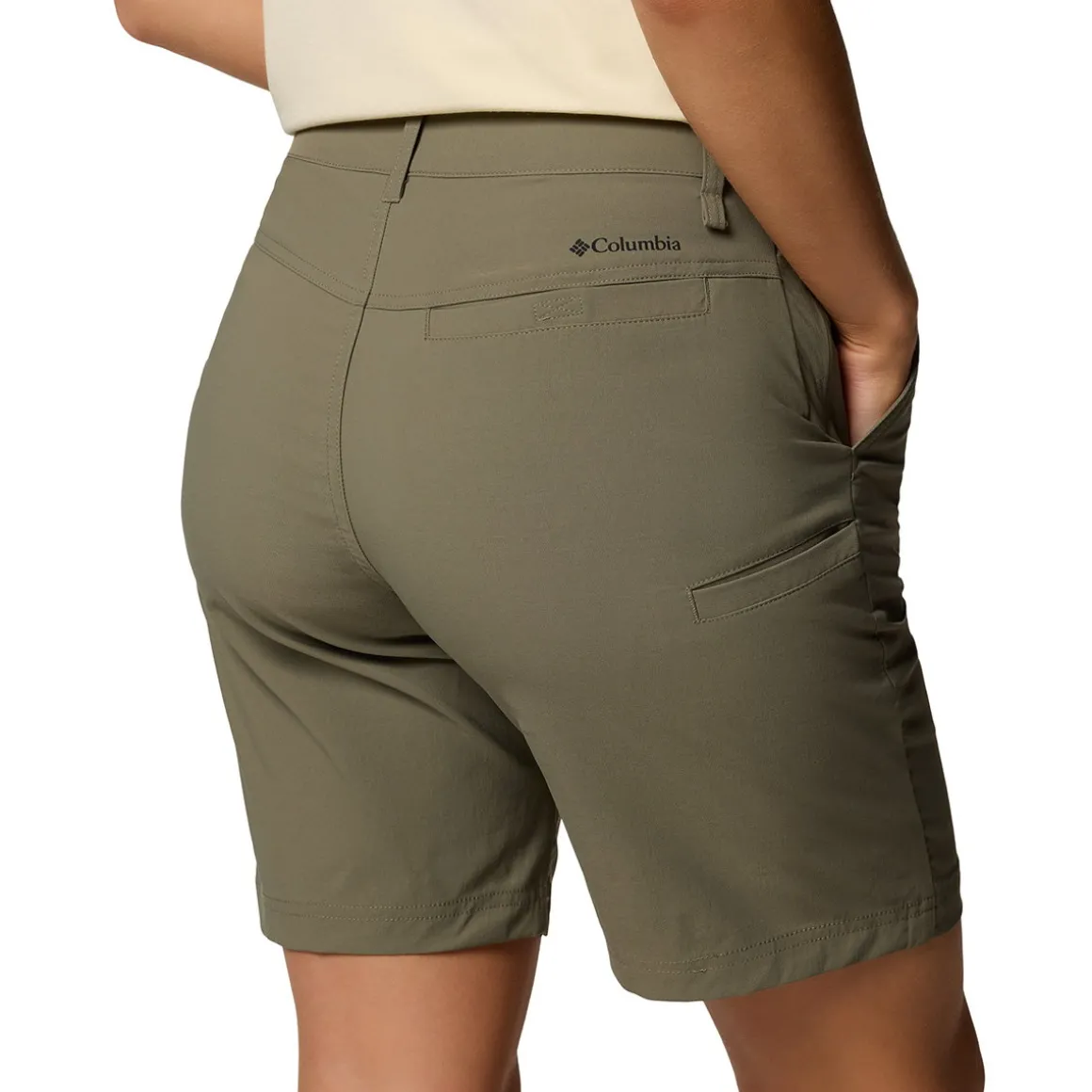 Columbia Leslie Falls II Long Shorts, dame (Stone Green)