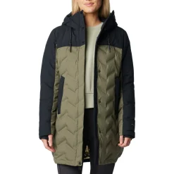 Columbia Mountain Croo III Mid Down dunjakke, dame (Stone Green Black)