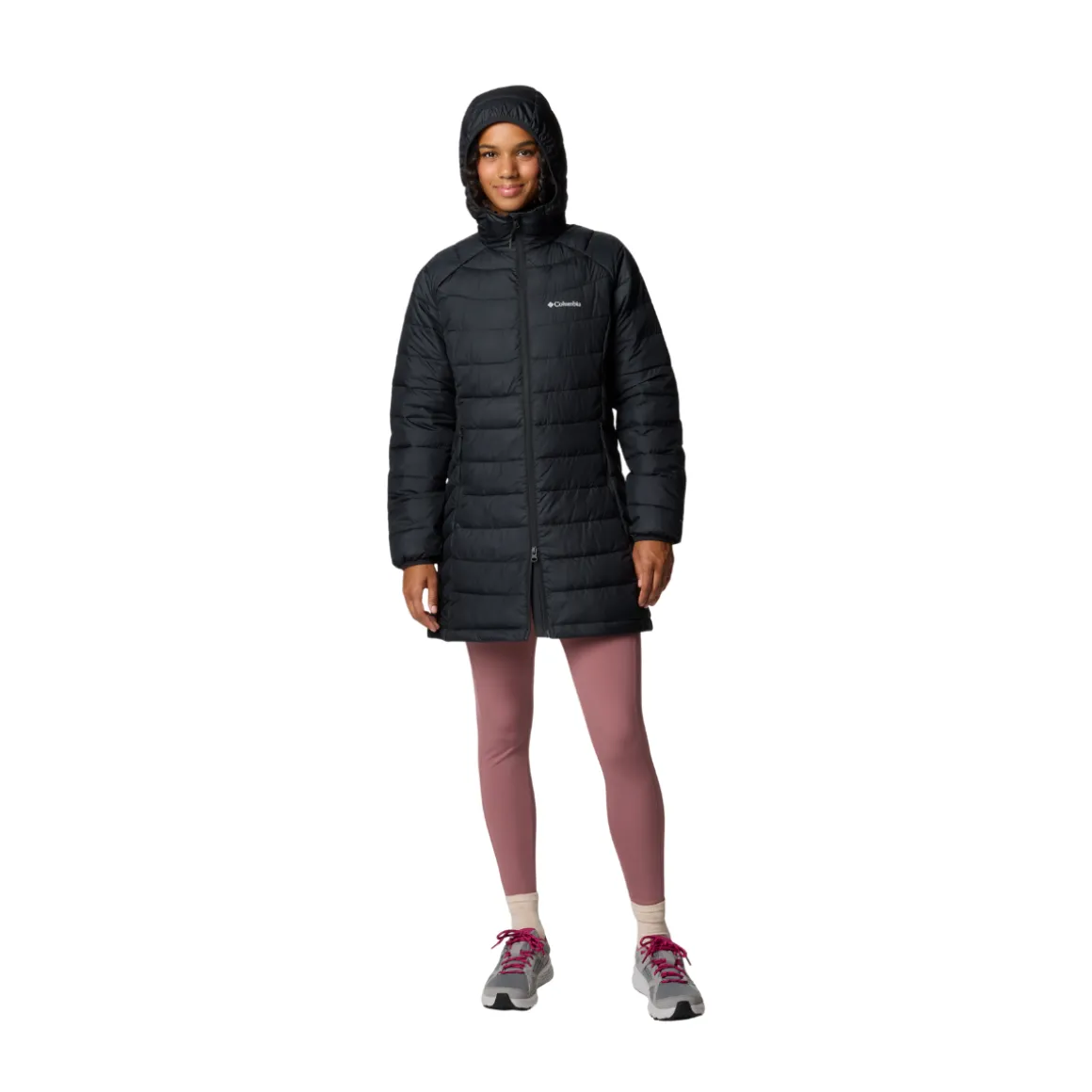 Columbia Powder Lite II Mid Vinterjakke, dame (Black)