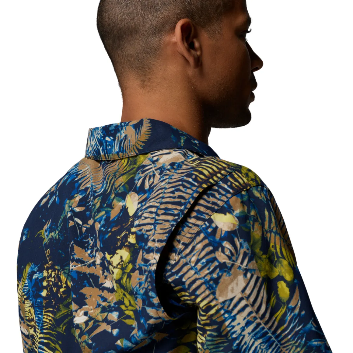 Columbia Tech Trail Utility Printed Shirt, herre (Mountain Blue)