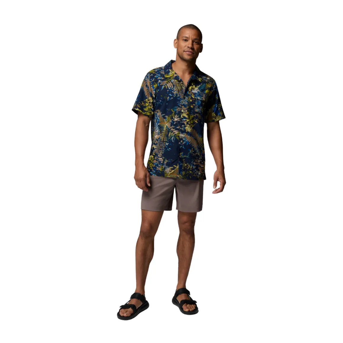 Columbia Tech Trail Utility Printed Shirt, herre (Mountain Blue)