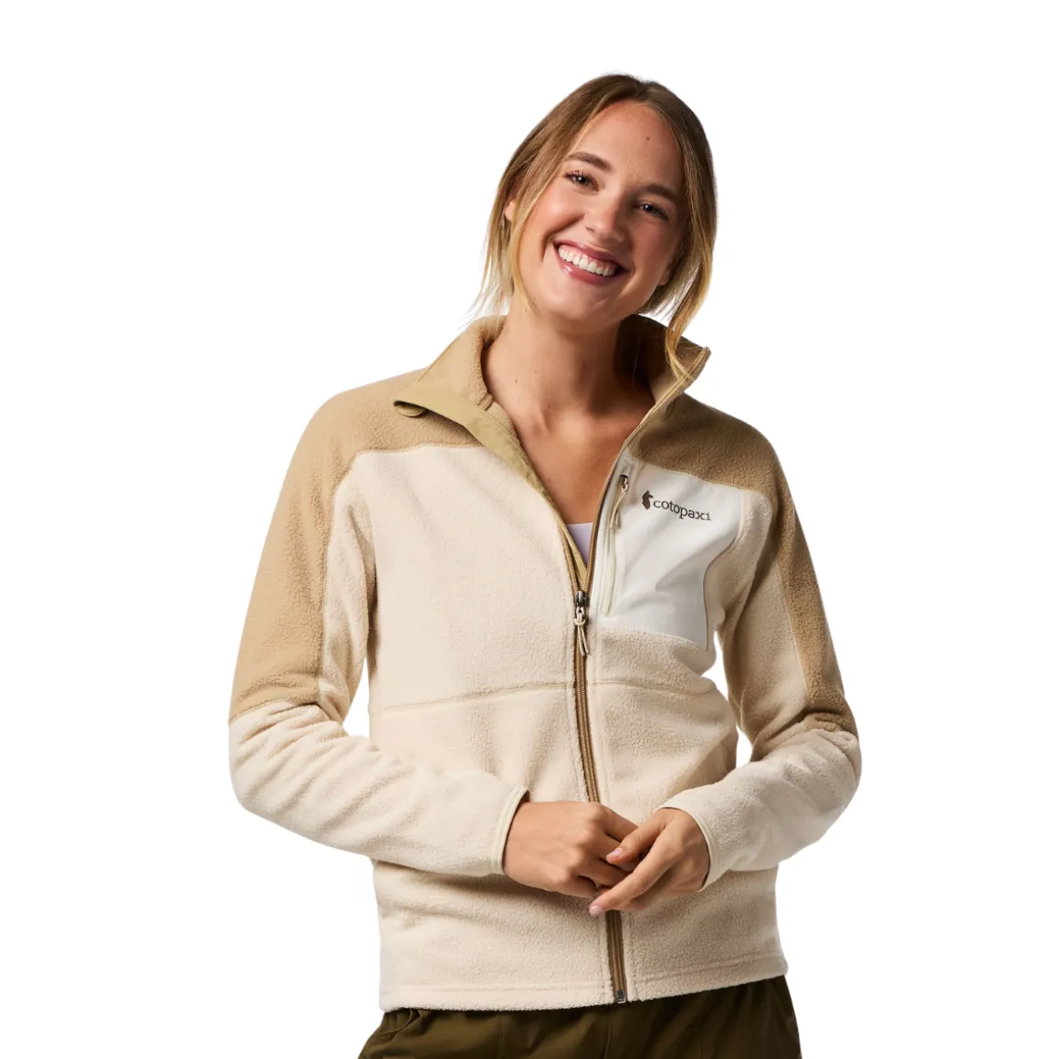 Cotopaxi Abrazo FZ Fleece, dame (Khaki Cream)