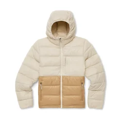 Cotopaxi Fuego Max Down Hooded Dunjakke, dame (Cream and Khaki)