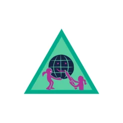 De grønne pigespejdere Spejdermærke Sammen Ændrer Vi Verden - Spejder Grøn