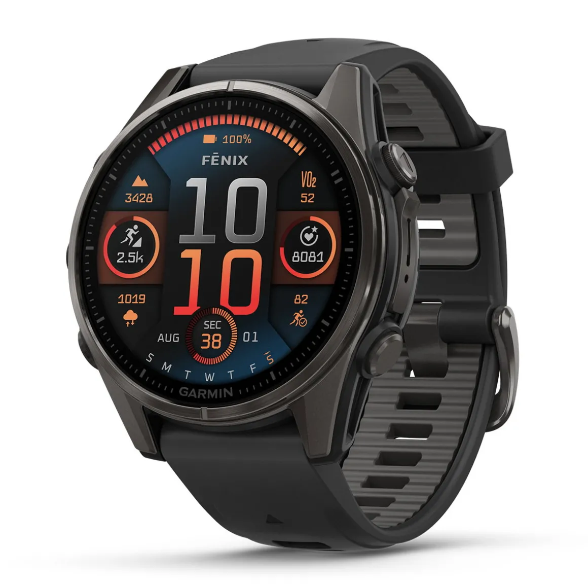 Garmin Fenix 8 AMOLED Sapphire, 43 mm (Carbon Grey)