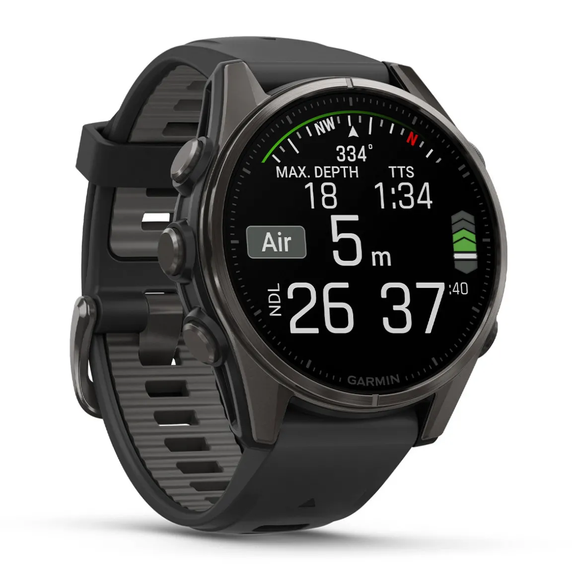 Garmin Fenix 8 AMOLED Sapphire, 43 mm (Carbon Grey)