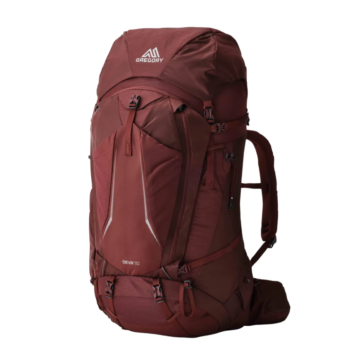 Gregory Deva 70 L vandrerygsæk, dame (Garnet Red)