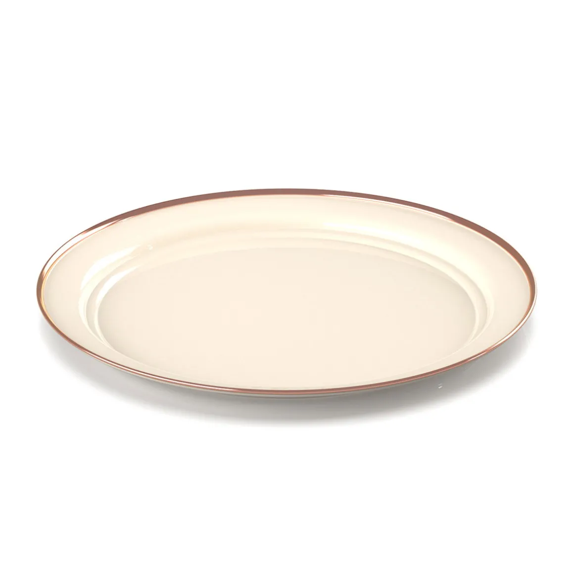 GSI Mesa Enamelware Plate / flad tallerken (Cream)