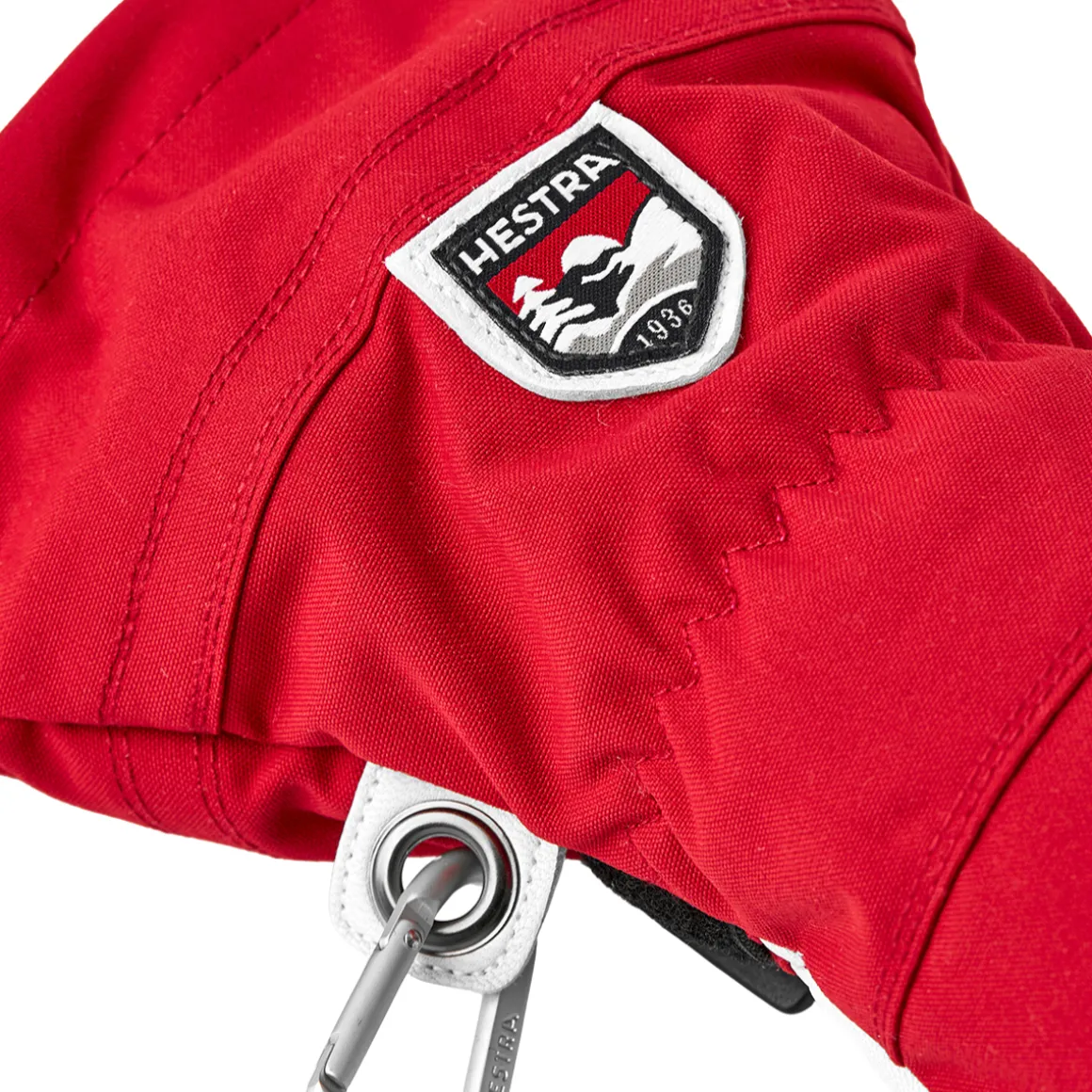 Hestra Army Leather Heli Ski 5-finger skihandsker (Red)