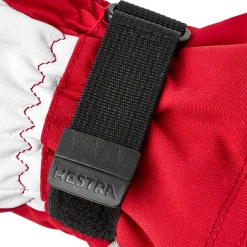 Hestra Army Leather Heli Ski 5-finger skihandsker (Red)