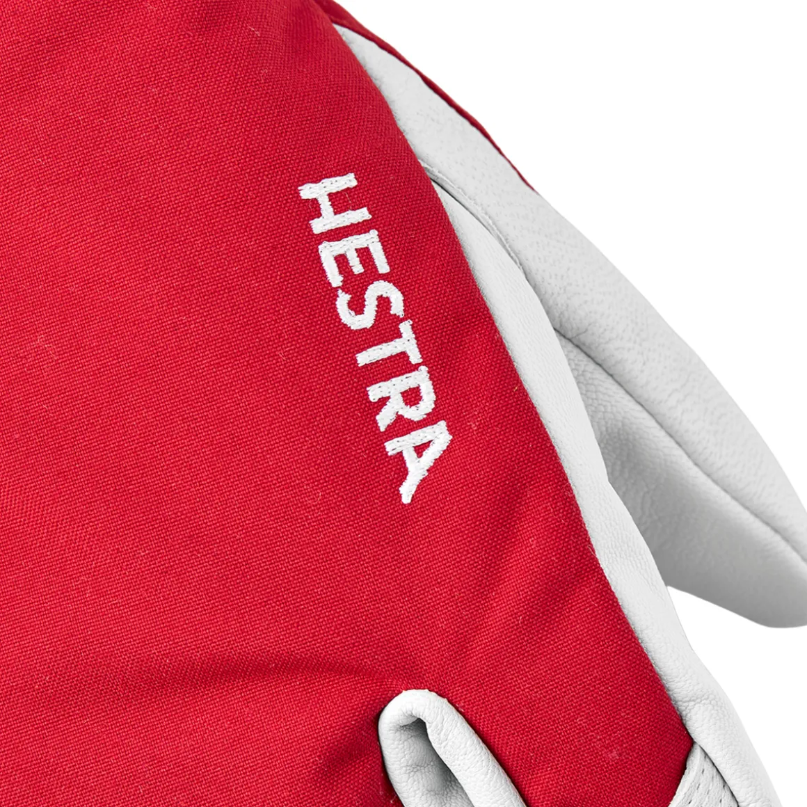 Hestra Army Leather Heli Ski 3-finger skihandske (Red)