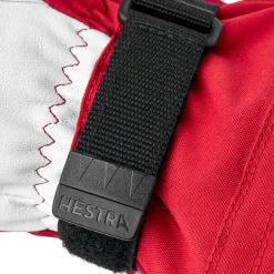 Hestra Army Leather Heli Ski 3-finger skihandske (Red)