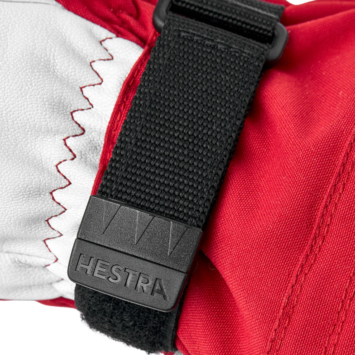 Hestra Army Leather Heli Ski 3-finger skihandske (Red)