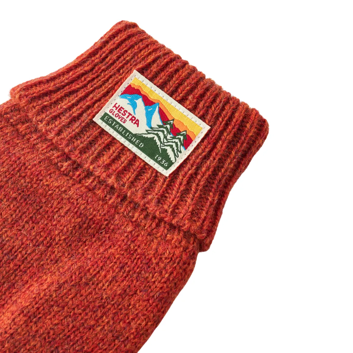 Hestra Raggwool Glove uldhandsker (Brick Red)