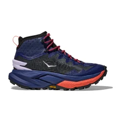 HOKA ONE ONE Mafate Hike vandrestøvle, dame (Midnight Blue / Neon Flame)