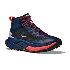 HOKA ONE ONE Mafate Hike vandrestøvle, dame (Midnight Blue / Neon Flame)