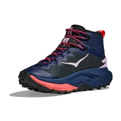 HOKA ONE ONE Mafate Hike vandrestøvle, dame (Midnight Blue / Neon Flame)