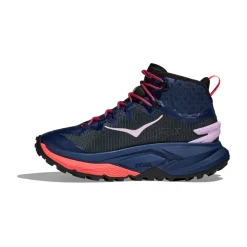 HOKA ONE ONE Mafate Hike vandrestøvle, dame (Midnight Blue / Neon Flame)