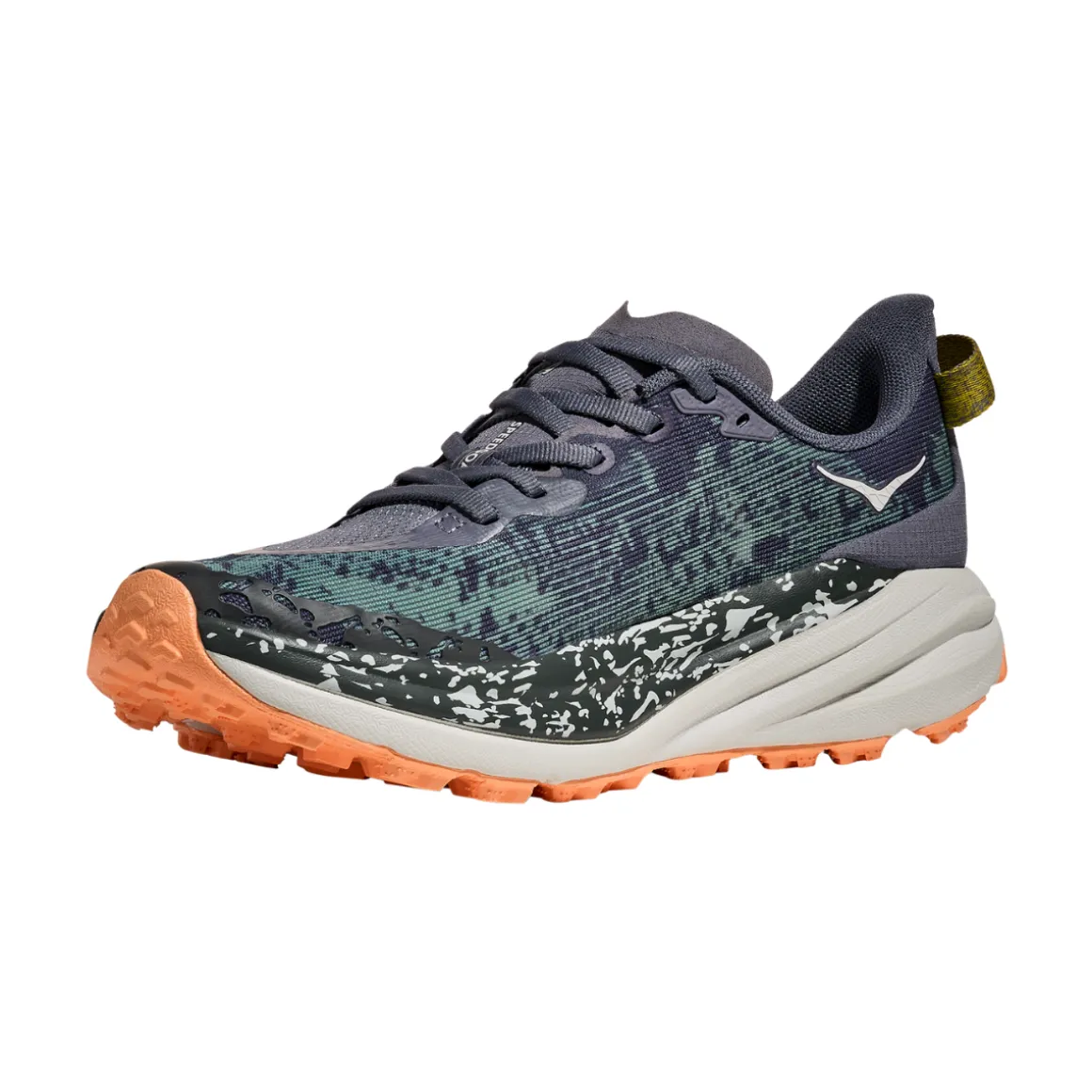 HOKA Speedgoat 6 trailsko, dame (Grey Skies)