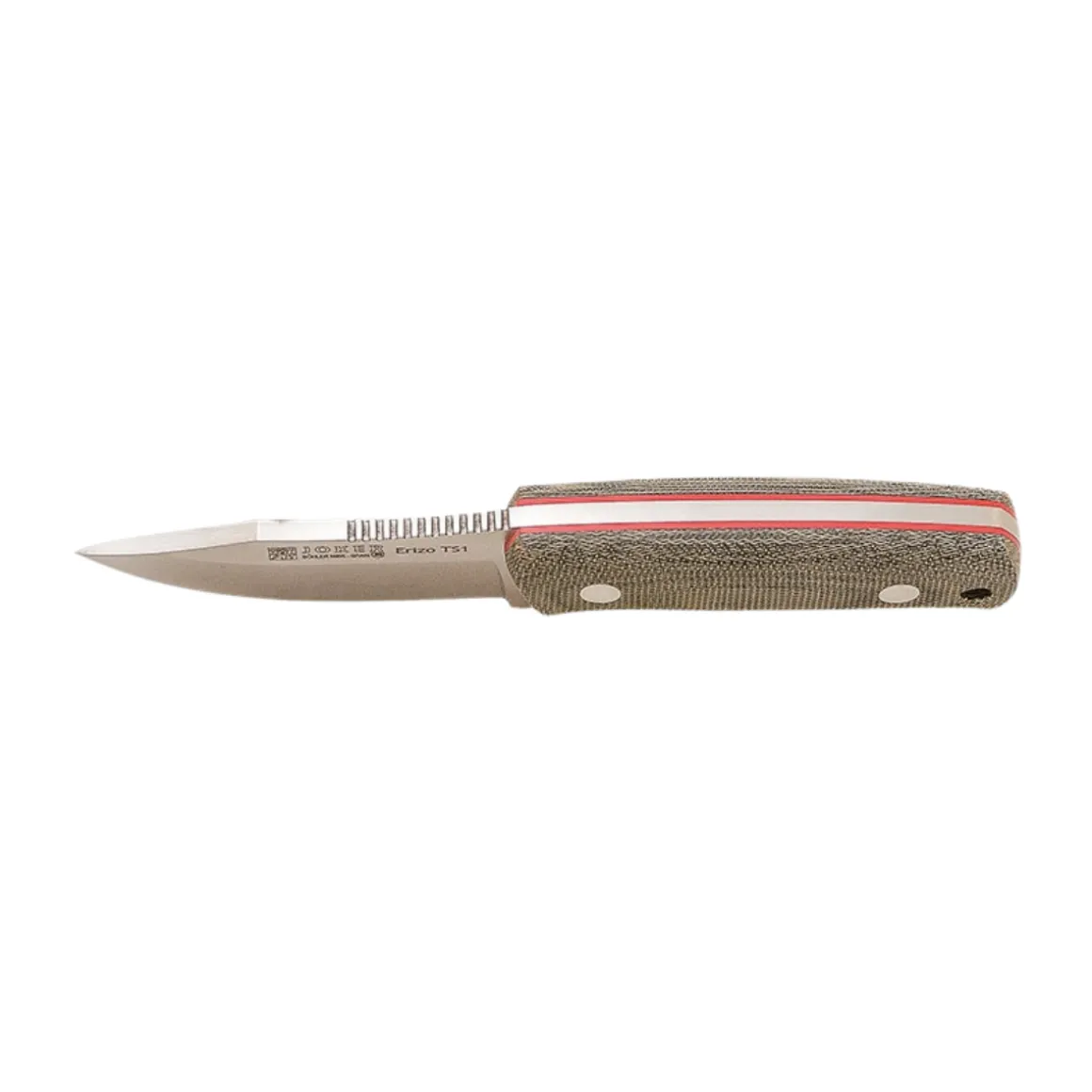 Joker Erizo TS1 Micarta Bushcraft- og jagtkniv (Green)