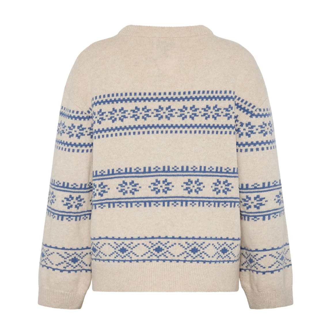 Klitmøller Collective Jette Knit striktrøje, dame (Pastel Sand Ocean)