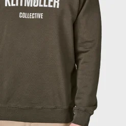 Klitmøller Collective Logo Crew, herre (Olive)