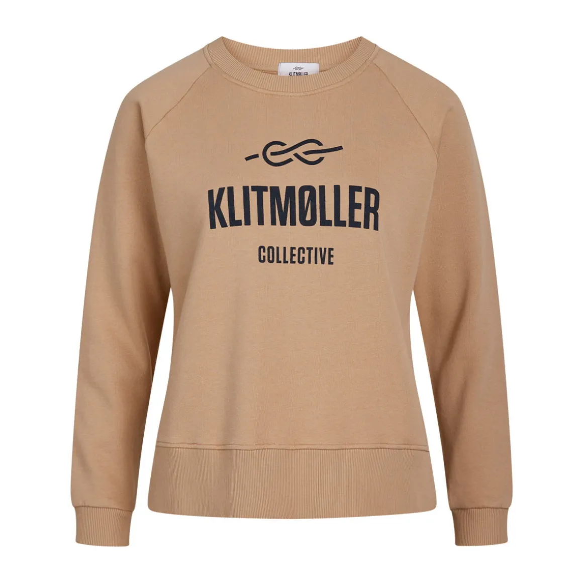 Klitmøller Collective Maja Logo Crew, dame (Sand)