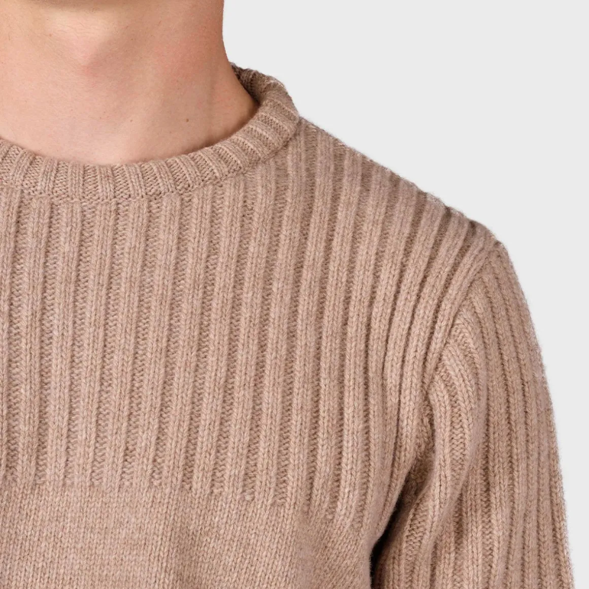 Klitmøller Collective Søren Knit sweater, herre (Sand)
