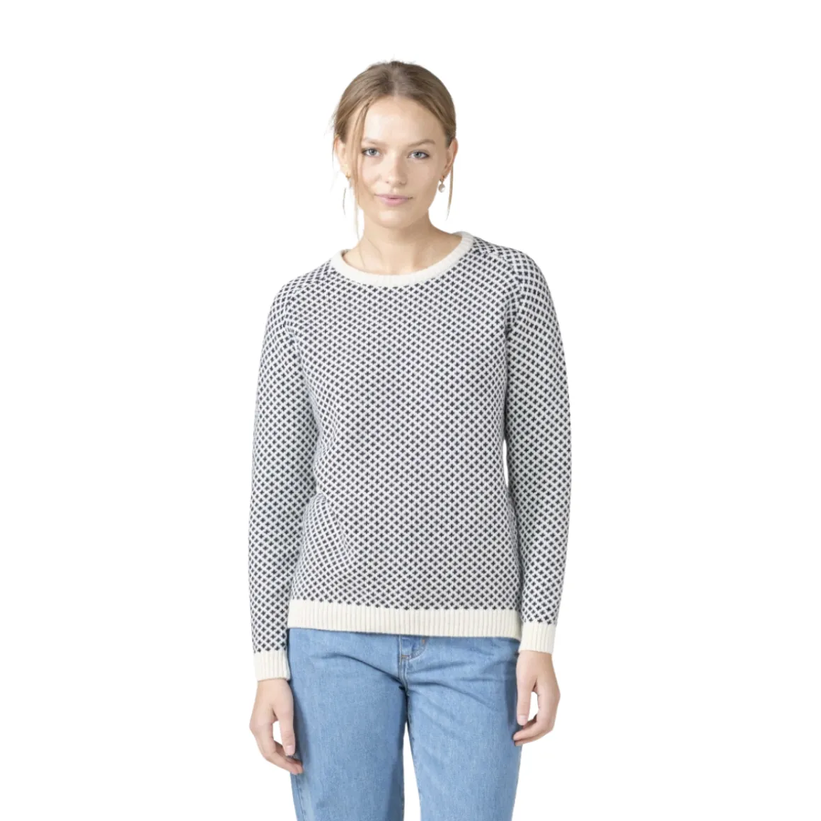 Klitmøller Elaine Knit Sweater, dame (Cream Navy)