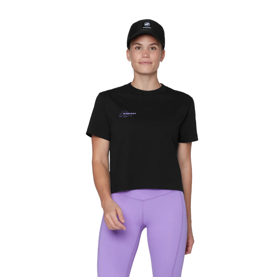 Mammut Base Cropped T-shirt, dame (Black)