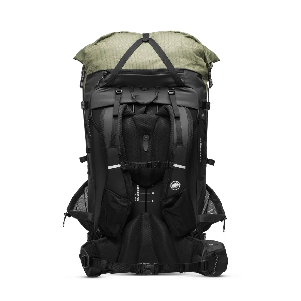 Mammut Ducan Spine 70-80 L vandrerygsæk, herre (Marsh Black)