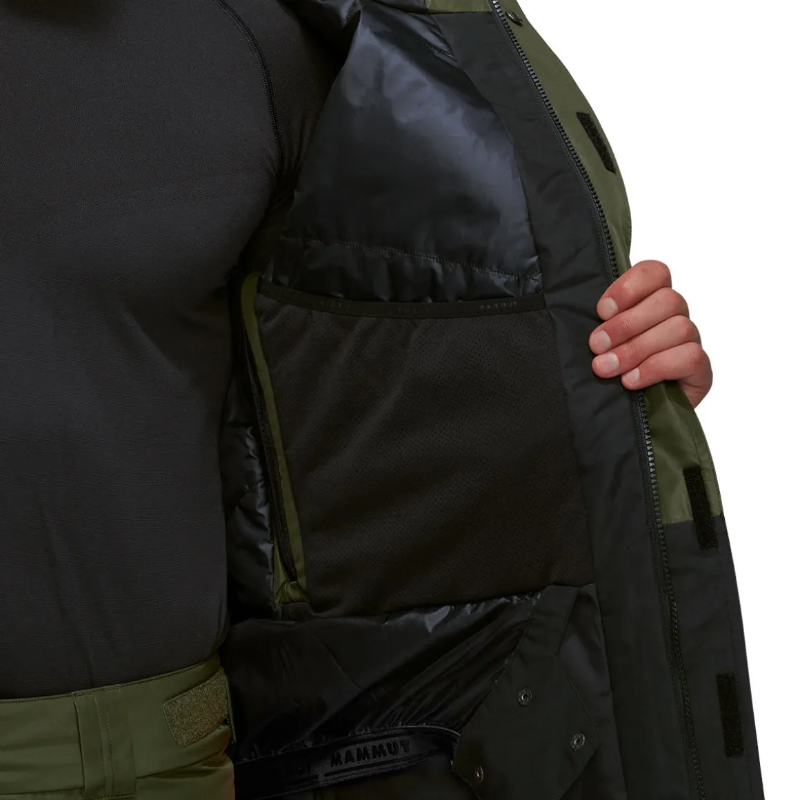 Mammut Fall Line HS Thermo Skijakke, herre (Dark-Marsh)