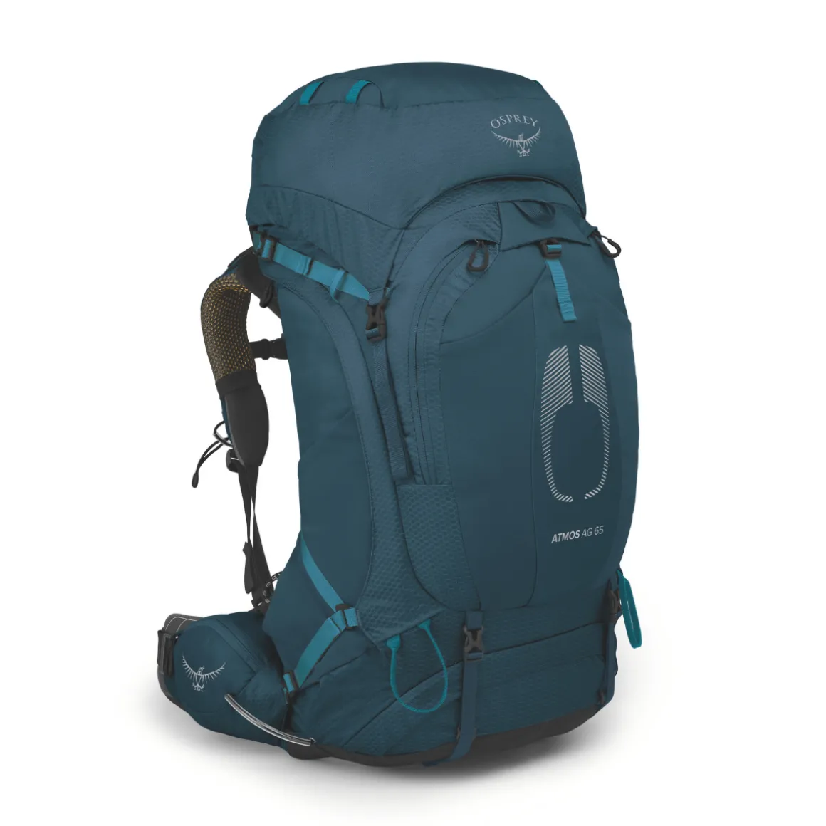 Osprey Atmos AG 65 L vandrerygsæk, herre (Venturi Blue)