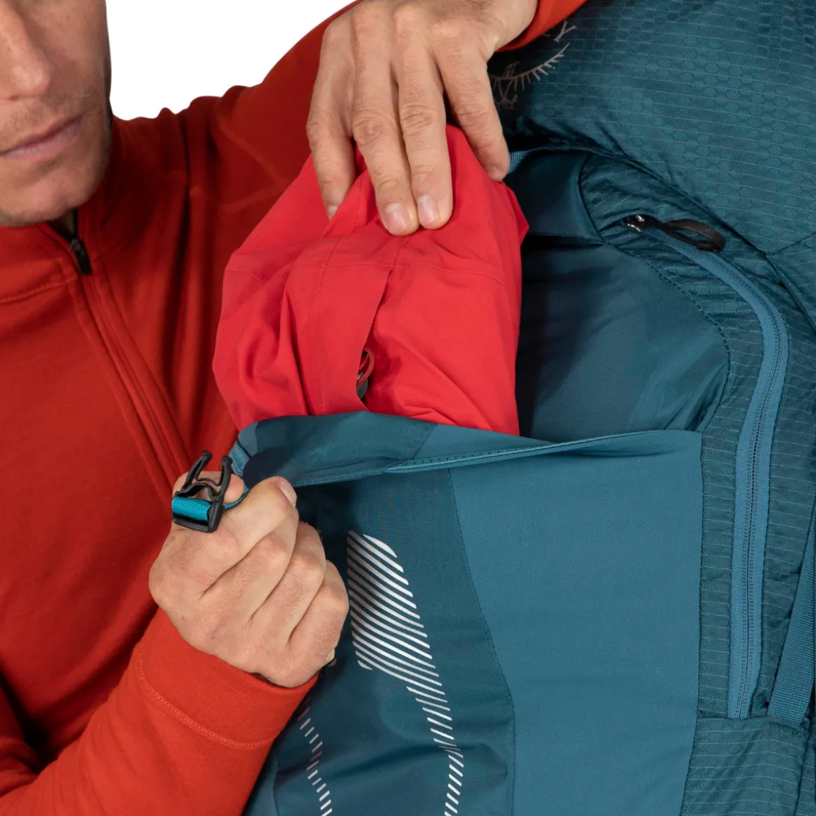 Osprey Atmos AG 65 L vandrerygsæk, herre (Venturi Blue)