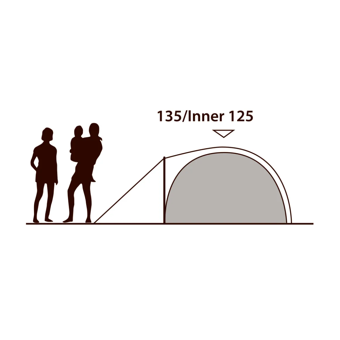 Outwell Cloud 4 campingtelt, 4 personer