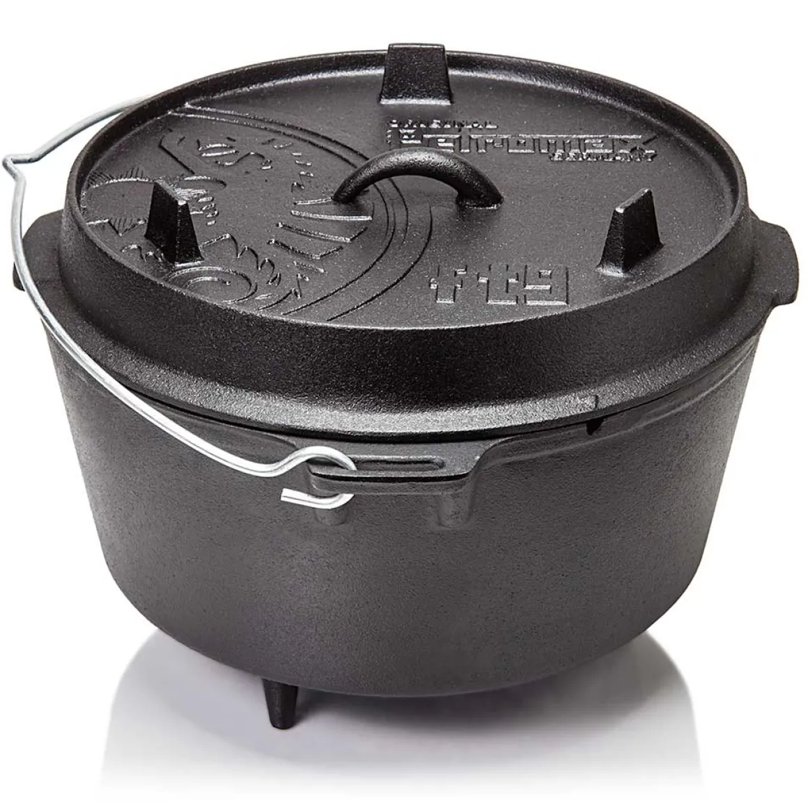 Petromax Dutch Oven ft 9", 8 liter støbejernsgryde