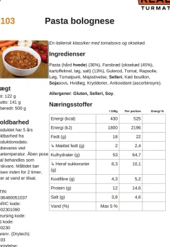 Real Turmat Pasta Bolognese
