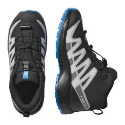 Salomon Youth XA Pro V8 Mid CSWP vandrestøvle, junior (Black/Blue)