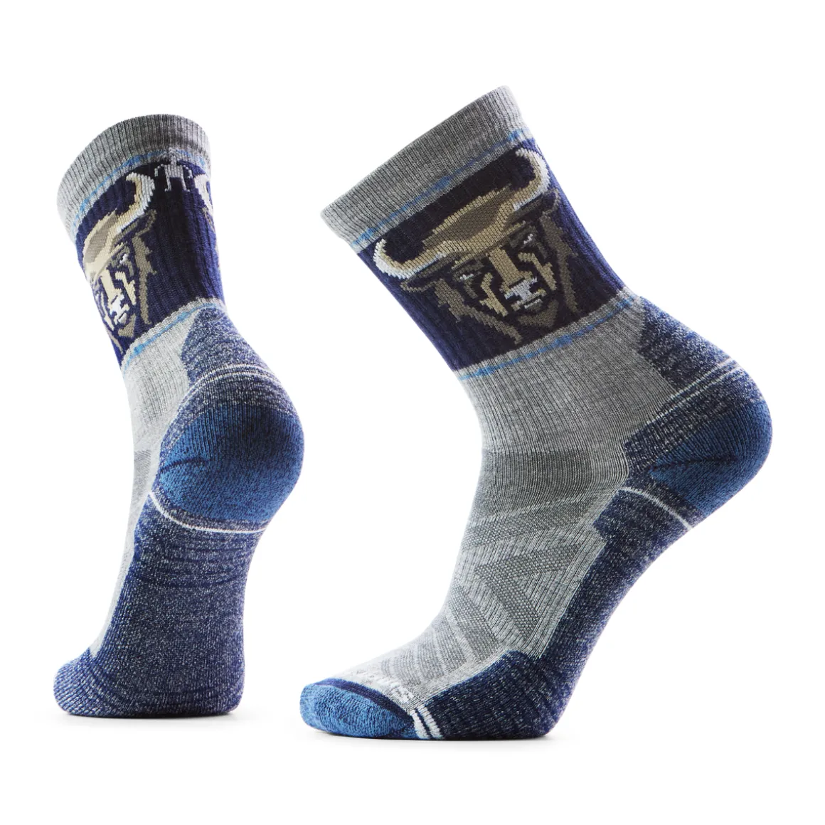 Smartwool Hike Light Cushion Crew Bison vandresokker, herre (Light Grey)