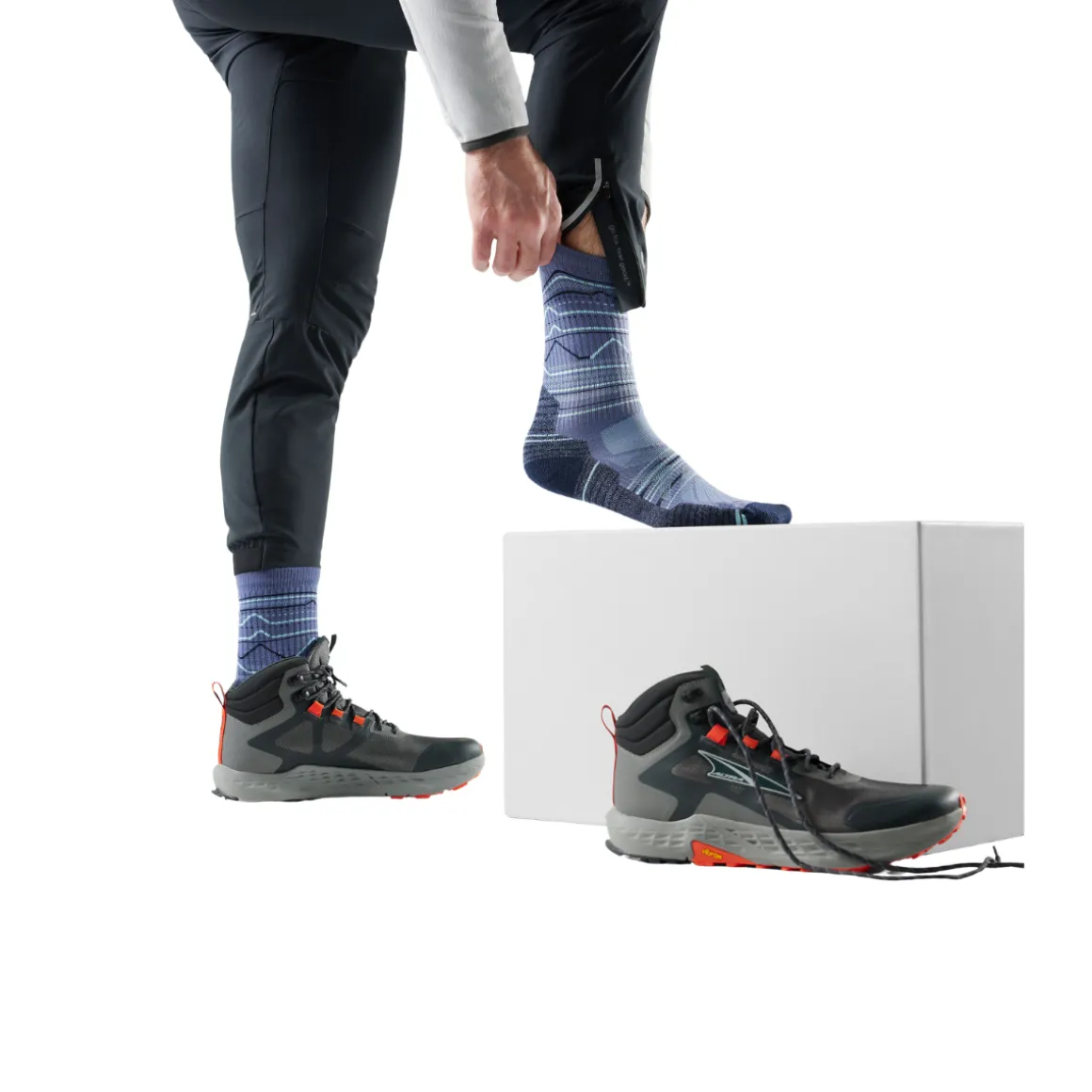 Smartwool Hike Light Cushion Mountain Crew Vandresok, herre (Night fall