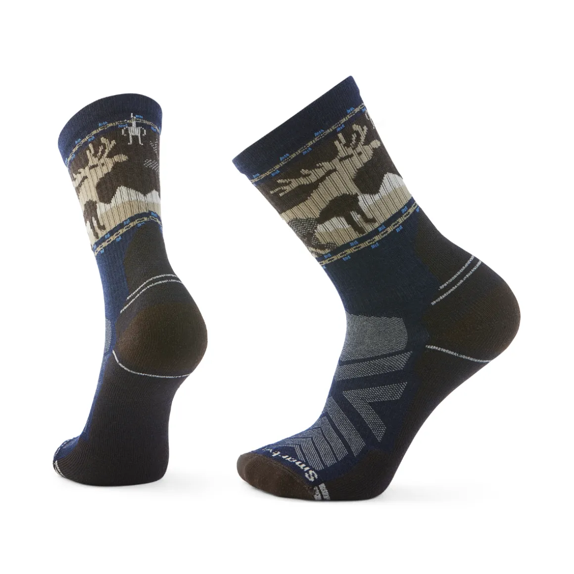 Smartwool Hike Light Cushion Crew Moose vandresokker, herre (Deep Navy)